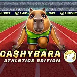 Okładka gry crash Cashybara Athletics Edition w Mostbet Casino