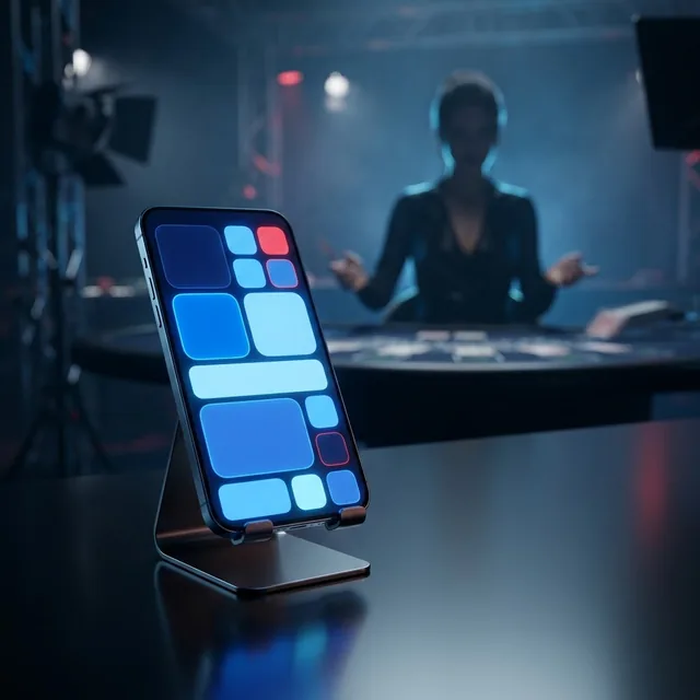 Smartfon z aplikacją Mostbet na stole